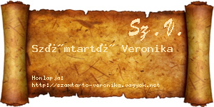 Számtartó Veronika névjegykártya