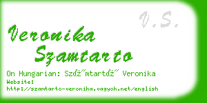 veronika szamtarto business card